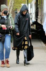 TILDA SWINTON on the Set of Her New Indie Movie Untitled Julio Torres Project in Brooklyn 10/27/2021