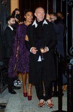 TINA KUNAKEY and Vincent Cassel at Vogue Paris 100th Anniversary at Paris Fashion Week 10/01/2021