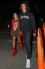 VANESSA HUDGENS and Cole Tucker Arrives at The Rolling Stones Concert in Los Angeles 10/14/2021