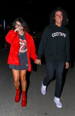 VANESSA HUDGENS and Cole Tucker Arrives at The Rolling Stones Concert in Los Angeles 10/14/2021