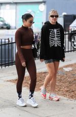 VANESSA HUDGENS and GG MAGREE at Dogpound Gym in Los Angeles 10/11/2021