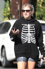 VANESSA HUDGENS and GG MAGREE at Dogpound Gym in Los Angeles 10/11/2021