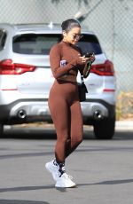 VANESSA HUDGENS and GG MAGREE at Dogpound Gym in Los Angeles 10/11/2021