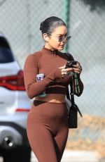 VANESSA HUDGENS and GG MAGREE at Dogpound Gym in Los Angeles 10/11/2021