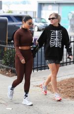 VANESSA HUDGENS and GG MAGREE at Dogpound Gym in Los Angeles 10/11/2021