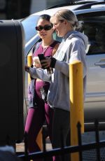 VANESSA HUDGENS and GG MAGREE at Dogpound Gym in Los Angeles 10/12/2021
