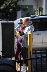 VANESSA HUDGENS and GG MAGREE at Dogpound Gym in Los Angeles 10/12/2021