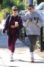 VANESSA HUDGENS and GG MAGREE at Dogpound Gym in Los Angeles 10/12/2021