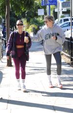 VANESSA HUDGENS and GG MAGREE at Dogpound Gym in Los Angeles 10/12/2021