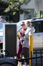 VANESSA HUDGENS and GG MAGREE at Dogpound Gym in Los Angeles 10/12/2021