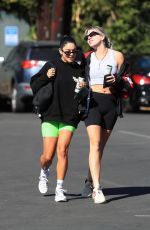 VANESSA HUDGENS and GG MAGREE Heading to a Workout in West Hollywood 10/14/2021