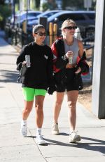 VANESSA HUDGENS and GG MAGREE Heading to a Workout in West Hollywood 10/14/2021