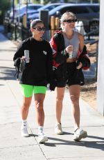 VANESSA HUDGENS and GG MAGREE Heading to a Workout in West Hollywood 10/14/2021