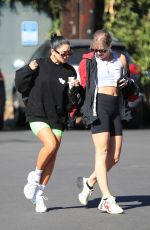 VANESSA HUDGENS and GG MAGREE Heading to a Workout in West Hollywood 10/14/2021