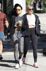  VANESSA HUDGENS and GG MAGREE Heading to Dogpound Gym in West Hollywood 10/13/2021