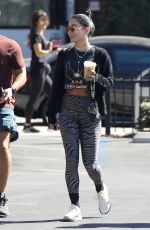  VANESSA HUDGENS and GG MAGREE Heading to Dogpound Gym in West Hollywood 10/13/2021