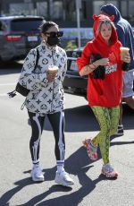 VANESSA HUDGENS and GG NAGREE Out for Coffee in West Hollywood 10/26/2021