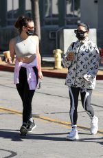 VANESSA HUDGENS and GG NAGREE Out for Coffee in West Hollywood 10/26/2021