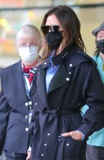 VICTORIA BECKHAM Arrives at JFK Airport in New York 10/11/2021