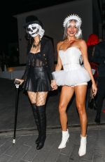VICTORIA JUSTICE and MADISON REED Arrives at CARN*EVIL Halloween Party 10/30/2021
