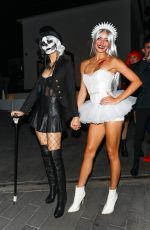 VICTORIA JUSTICE and MADISON REED Arrives at CARN*EVIL Halloween Party 10/30/2021