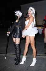 VICTORIA JUSTICE and MADISON REED Arrives at CARN*EVIL Halloween Party 10/30/2021