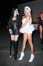 VICTORIA JUSTICE and MADISON REED Arrives at CARN*EVIL Halloween Party 10/30/2021