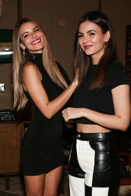 VICTORIA JUSTICE and MADISON REED at Belles Beach House Opening 10/16/2021