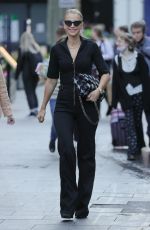 VOGUE WILLIAMS in a Black Jumpsuit at Heart Radio in London 10/28/2021