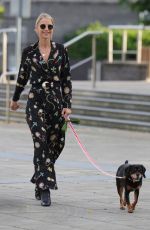 VOGUE WILLIAMS Out with Her Dog in Leeds 10/08/2021