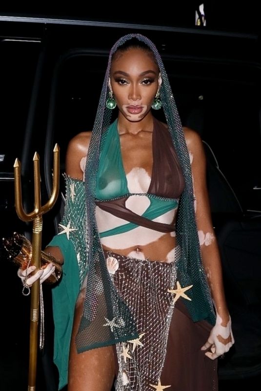 WINNIE HARLOW Arrives at Doja Cat