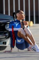 WINNIE HARLOW at a Puma Photoshoot in Los Angeles 10/20/2021