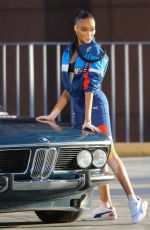 WINNIE HARLOW at a Puma Photoshoot in Los Angeles 10/20/2021