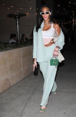 WINNIE HARLOW Out for a Dinner Date in Beverly Hills 10/16/2021