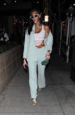WINNIE HARLOW Out for a Dinner Date in Beverly Hills 10/16/2021