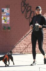 YOLANDA HADID Out with Dua Lipa