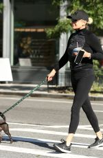YOLANDA HADID Out with Dua Lipa