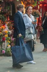 ZARA MCDERMOTT Leaves Ivy Chelsea Garden in London 10/28/2021