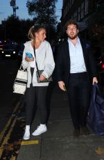 ZARA MCDERMOTT Leaves Ivy Chelsea Garden in London 10/28/2021