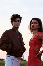 ZENDAYA and Timothee Chalamet in Entertainment Weekly, October 2021