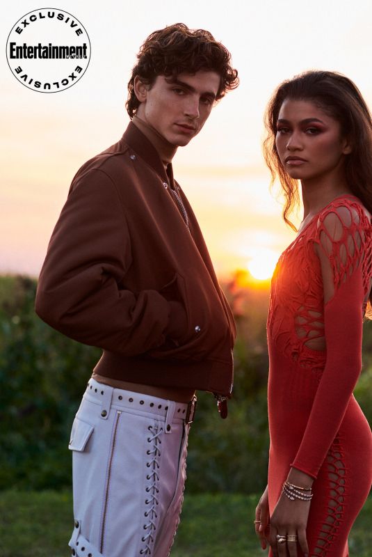ZENDAYA and Timothee Chalamet in Entertainment Weekly, October 2021