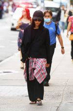 ZOE KRAVITZ Out and About in New York 10/21/2021