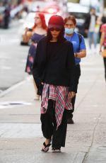 ZOE KRAVITZ Out and About in New York 10/21/2021