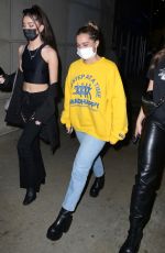 ADDISON RAE and TATE MCRAE Heading to Lakers Game at Staples Center in Los Angeles 11/08/2021