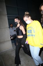 ADDISON RAE and TATE MCRAE Heading to Lakers Game at Staples Center in Los Angeles 11/08/2021