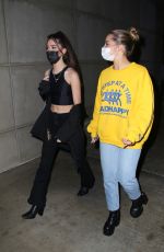 ADDISON RAE and TATE MCRAE Heading to Lakers Game at Staples Center in Los Angeles 11/08/2021