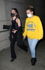 ADDISON RAE and TATE MCRAE Heading to Lakers Game at Staples Center in Los Angeles 11/08/2021