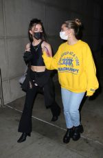 ADDISON RAE and TATE MCRAE Heading to Lakers Game at Staples Center in Los Angeles 11/08/2021