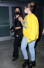 ADDISON RAE and TATE MCRAE Heading to Lakers Game at Staples Center in Los Angeles 11/08/2021