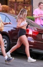ADDISON RAE Out Hiking with a Friend at Runyon Canyon in West Hollywood 11/21/2021